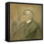 Portrait of Richard Wagner-Franz Seraph von Lenbach-Framed Stretched Canvas