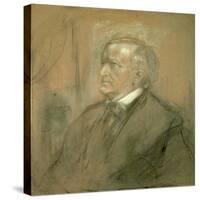 Portrait of Richard Wagner-Franz Seraph von Lenbach-Stretched Canvas