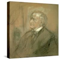 Portrait of Richard Wagner-Franz Seraph von Lenbach-Stretched Canvas