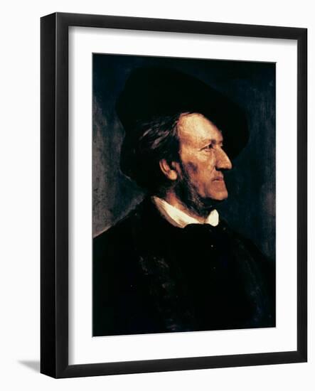 Portrait of Richard Wagner-Franz Seraph von Lenbach-Framed Giclee Print