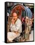 Portrait of Rickshaw Driver, Jaipur, Rajasthan, India-Bill Bachmann-Framed Stretched Canvas