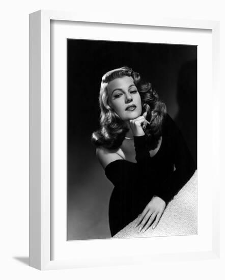 Portrait of Rita Hayworth, c.1948-null-Framed Photo