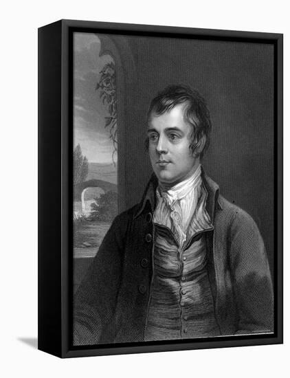 Portrait of Robert Burns, Scottish Poet-null-Framed Stretched Canvas