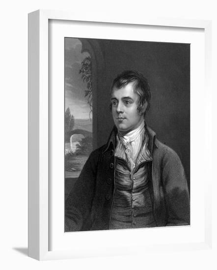 Portrait of Robert Burns, Scottish Poet-null-Framed Photographic Print