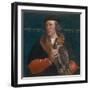 Portrait of Robert Cheseman Holding a Falcon, 1533-Hans Holbein the Younger-Framed Giclee Print