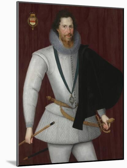 Portrait of Robert Devereux, 2nd Earl of Essex-Marcus Gheeraerts The Younger-Mounted Giclee Print