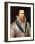 Portrait of Robert Devereux-Marcus, The Younger Gheeraerts-Framed Giclee Print