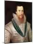 Portrait of Robert Devereux-Marcus, The Younger Gheeraerts-Mounted Giclee Print