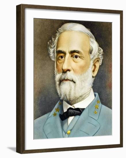 Portrait of Robert Edward Lee C. 1870-null-Framed Giclee Print