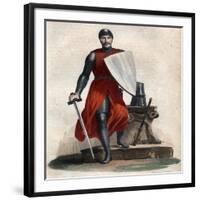 Portrait of Robert IV the Strong (Rutpert) (c 815-866), Count of Orleans-French School-Framed Giclee Print