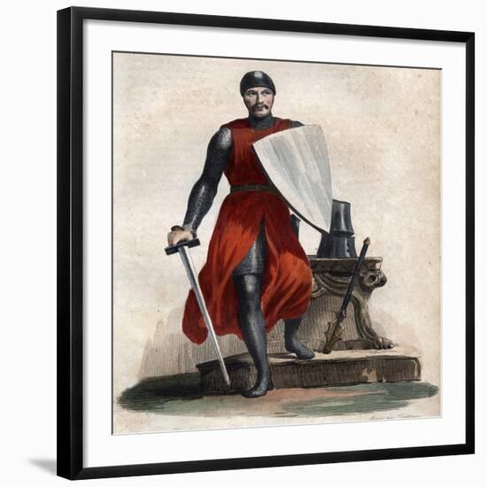 Portrait of Robert IV the Strong (Rutpert) (c 815-866), Count of Orleans-French School-Framed Giclee Print