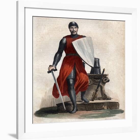 Portrait of Robert IV the Strong (Rutpert) (c 815-866), Count of Orleans-French School-Framed Giclee Print