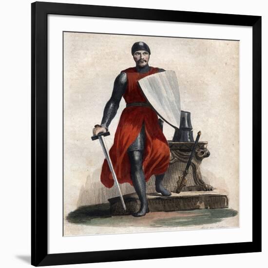 Portrait of Robert IV the Strong (Rutpert) (c 815-866), Count of Orleans-French School-Framed Giclee Print