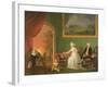 Portrait of Robert Mynors (1739-1806) and His Family, 1797 (Oil on Canvas)-James Millar-Framed Giclee Print