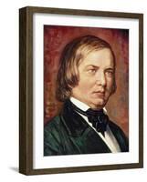 Portrait of Robert Schumann (1810-1856)-Gustav Zerner-Framed Giclee Print