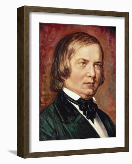 Portrait of Robert Schumann (1810-1856)-Gustav Zerner-Framed Giclee Print