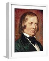 Portrait of Robert Schumann (1810-1856)-Gustav Zerner-Framed Giclee Print