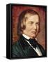 Portrait of Robert Schumann (1810-1856)-Gustav Zerner-Framed Stretched Canvas