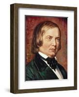 Portrait of Robert Schumann (1810-1856)-Gustav Zerner-Framed Giclee Print