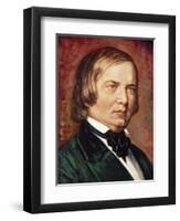 Portrait of Robert Schumann (1810-1856)-Gustav Zerner-Framed Giclee Print