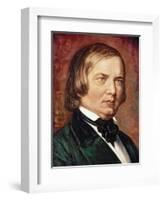 Portrait of Robert Schumann (1810-1856)-Gustav Zerner-Framed Giclee Print