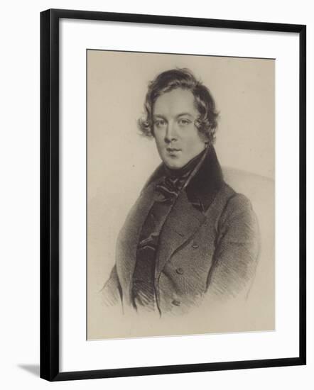 Portrait of Robert Schumann-German School-Framed Giclee Print