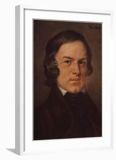 Portrait of Robert Schumann-German School-Framed Giclee Print