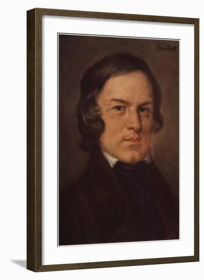 Portrait of Robert Schumann-German School-Framed Giclee Print