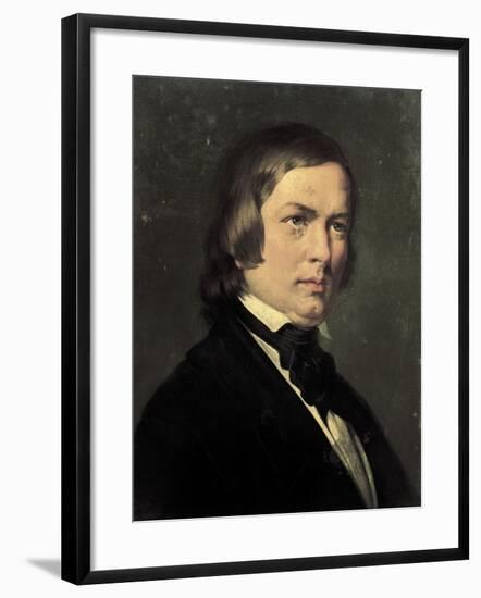 Portrait of Robert Schumann-null-Framed Giclee Print