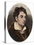 Portrait of Robert Southey (1774-1843) English poet of the Romantic school-French School-Stretched Canvas