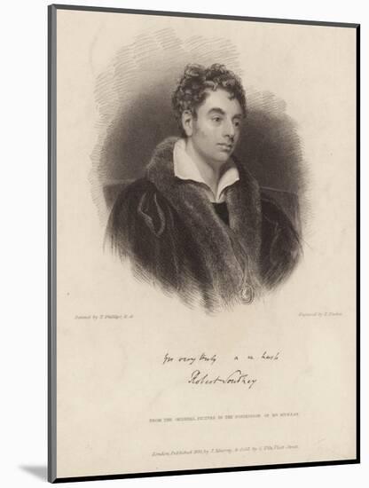 Portrait of Robert Southey-Thomas Phillips-Mounted Giclee Print