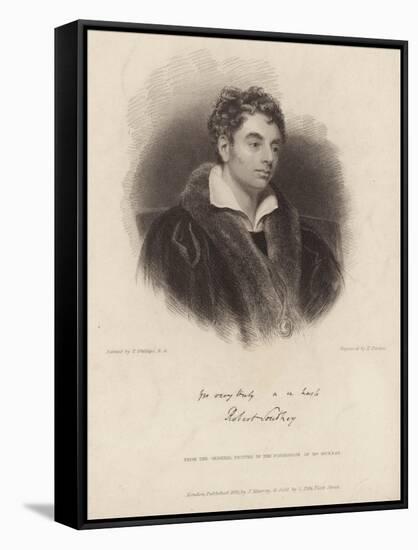 Portrait of Robert Southey-Thomas Phillips-Framed Stretched Canvas