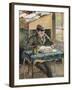 Portrait of Rodo Reading, 1903-Eugène Boudin-Framed Giclee Print