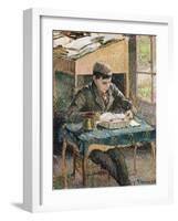 Portrait of Rodo Reading, 1903-Eugène Boudin-Framed Giclee Print