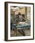 Portrait of Rodo Reading, 1903-Eugène Boudin-Framed Giclee Print