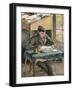 Portrait of Rodo Reading, 1903-Eugène Boudin-Framed Giclee Print