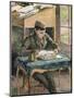 Portrait of Rodo Reading, 1903-Eugène Boudin-Mounted Giclee Print