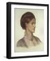 Portrait of Rosalind, Countess of Carlisle, 1870 - 1870 (Coloured Chalk on Grey-Green Paper)-Dante Gabriel Charles Rossetti-Framed Giclee Print