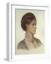 Portrait of Rosalind, Countess of Carlisle, 1870 - 1870 (Coloured Chalk on Grey-Green Paper)-Dante Gabriel Charles Rossetti-Framed Giclee Print