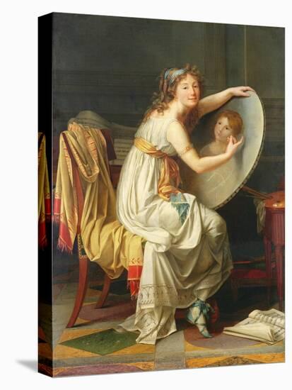 Portrait of Rose Adelaide Ducreux (1761-1802)-Jacques-Louis David-Stretched Canvas