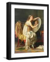 Portrait of Rose Adelaide Ducreux (1761-1802)-Jacques-Louis David-Framed Giclee Print