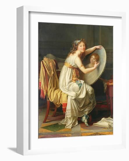 Portrait of Rose Adelaide Ducreux (1761-1802)-Jacques-Louis David-Framed Giclee Print