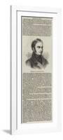 Portrait of Rowland Hill-null-Framed Premium Giclee Print