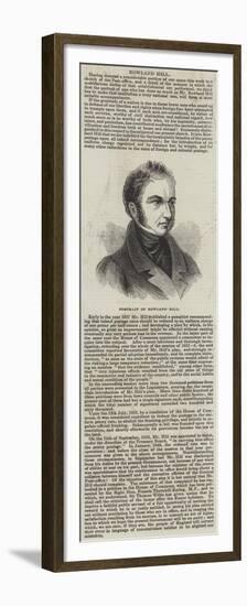 Portrait of Rowland Hill-null-Framed Premium Giclee Print