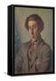 Portrait of Rowley Smart, 1925 (Oil on Panel)-Adolphe Valette-Framed Stretched Canvas