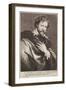 Portrait of Rubens, Icones Principum Virorum, 1630-45-Paulus Pontius-Framed Giclee Print