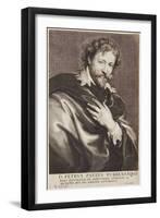 Portrait of Rubens, Icones Principum Virorum, 1630-45-Paulus Pontius-Framed Giclee Print