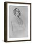 Portrait of Rudyard Kipling, 1898,-William Strang-Framed Giclee Print