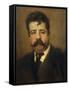 Portrait of Ruggero Leoncavallo-null-Framed Stretched Canvas