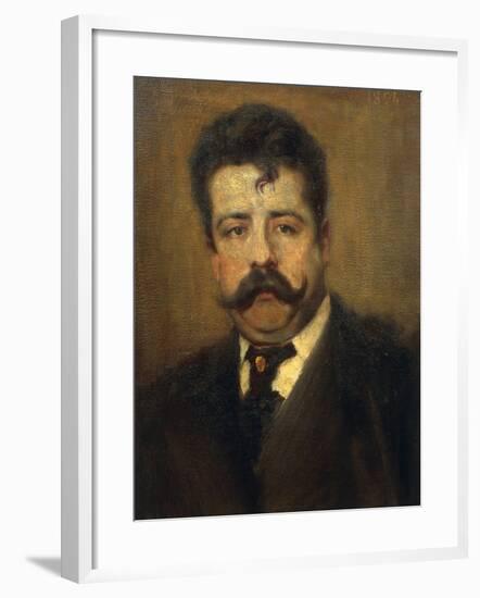 Portrait of Ruggero Leoncavallo-null-Framed Giclee Print